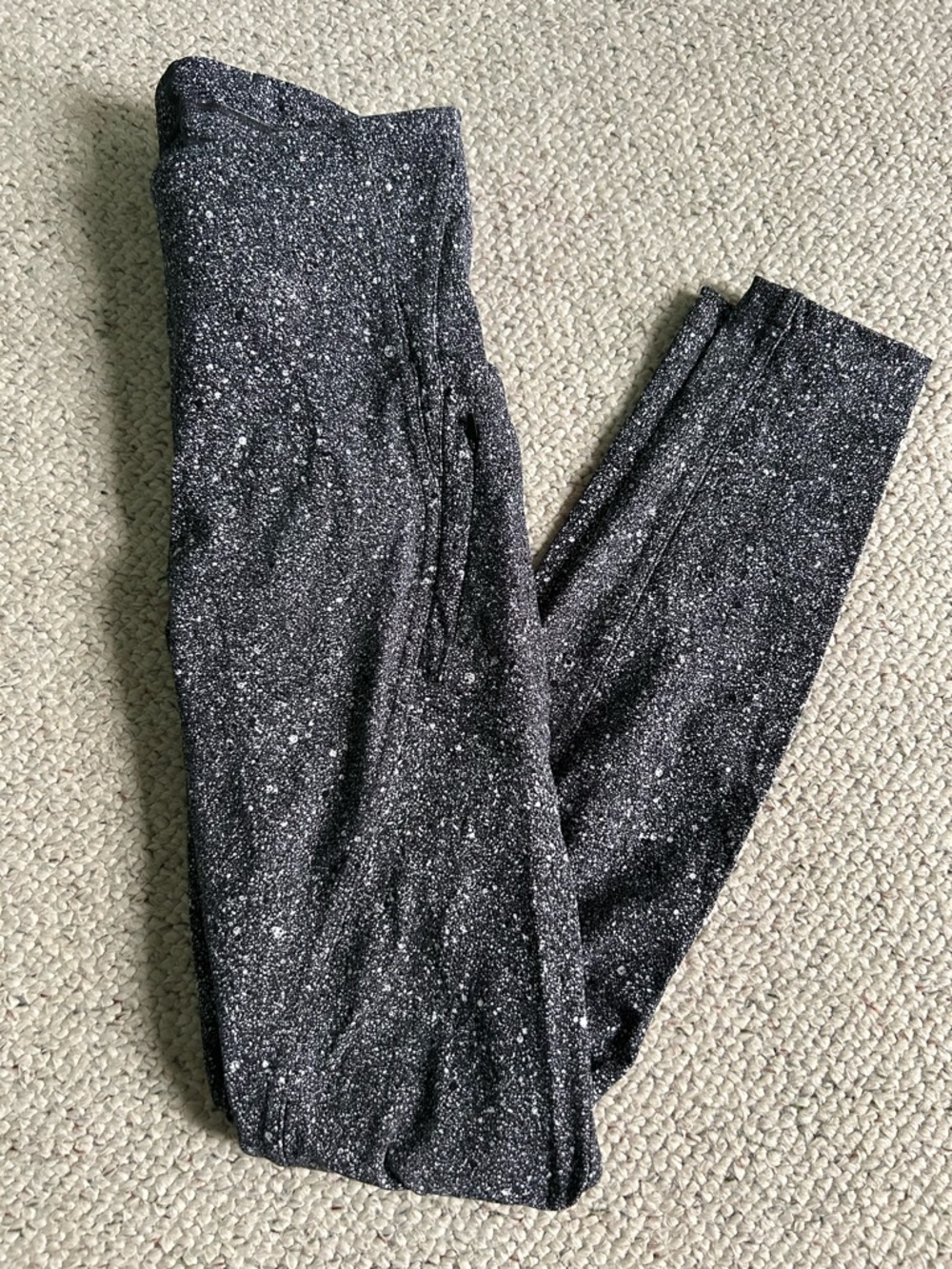 lululemon athletica Black Speckled Shine Leggings